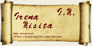 Irena Misita vizit kartica
